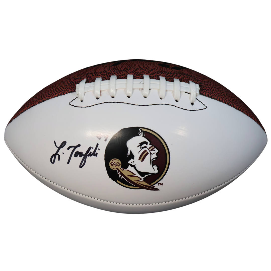 Lawrance Toafili Autographed Football The Battle's End