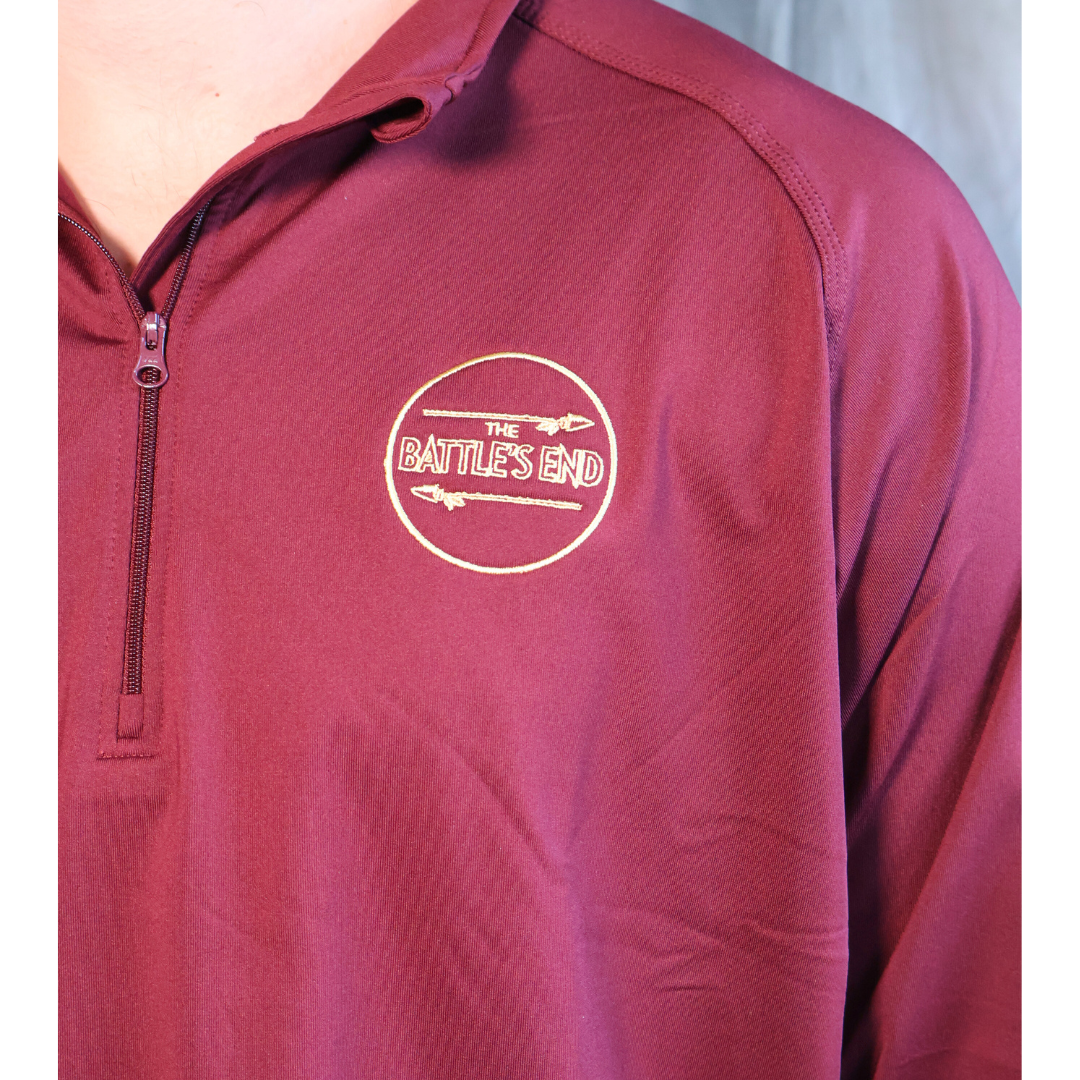 TBE Quarter Zip - Garnet SportTek