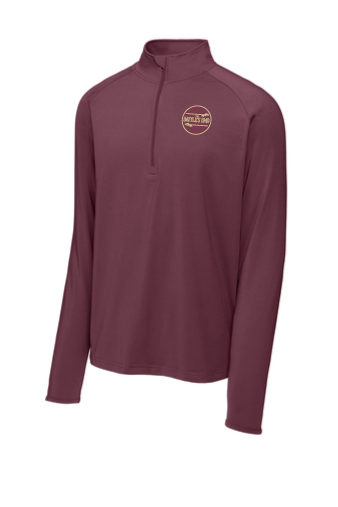 TBE Quarter Zip - Garnet SportTek
